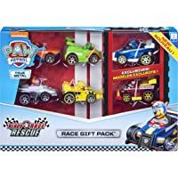 PAW Patrol True Metal Ready Race Rescue - Paquete de 6 vehículos coleccionables de Coche de Carrera- Escala 1:55